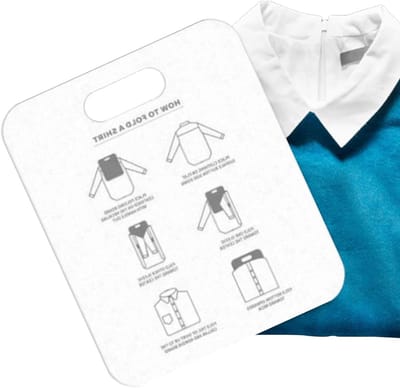 Kleding vouwplank - Kleding organizer - Kleding opbergen - Snel en netjes vouwen - 30x25 cm - Wit