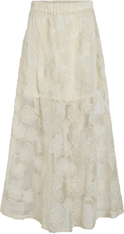 VILA - VIKARIA HW LACE MIDI SKIRT - Dames - Rokken