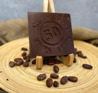 Callebaut Chocolade Puur Sarah 50 jaar - verjaardag cadeau