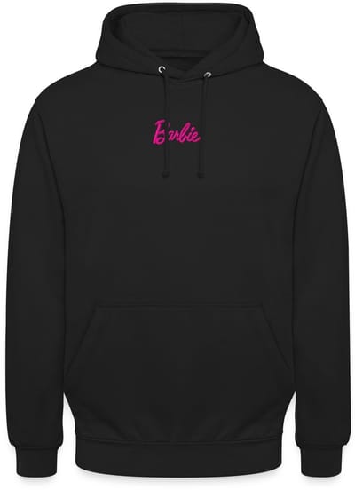 Barbie Logo Borduurwerk Hoodie Unisex