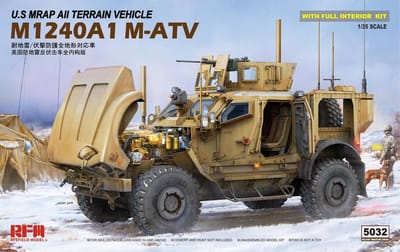 Rye Field Model Modelbouwpakket Militaire voertuigen - 5032 M1240A1 M-ATV U.S. MRAP All Terrain Vehicle Plastic - 1:35 - Modelbouw