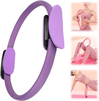 Pilates ring - Voor thuissport - Versterkt armen en dijen - Voor beginners - Paars