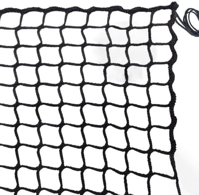 Universeel Kinderveiligheidsnet - Speelplaatsbescherming Valbeveiliging - Veiligheid Creëren - Knooploos Polyester Touw - 1 x 6m - Zwart