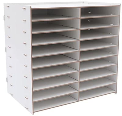 Bureau-organizer met 18 vakken voor papieren en documenten - Multifunctionele archiefplank voor kantoor