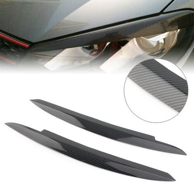 Volkswagen Golf 6 Koplamp Booskijker Wenkbrauw Zwart(set)
