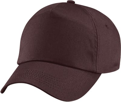 Beechfield Unisex Plain Original 5 Panel Baseball Cap (Pakket van 2) (Chocolade)