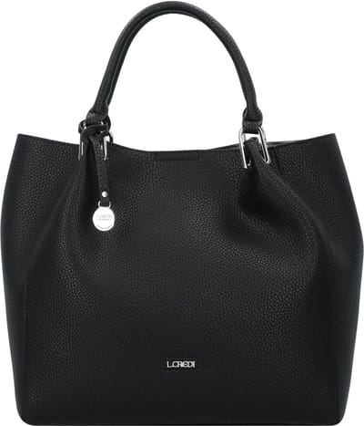 L.CREDI Handtas Schoudertas Ember Handle Bag Black Zwart