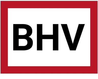 BHV bord | gecoat dibond materiaal | 20 x 15 cm