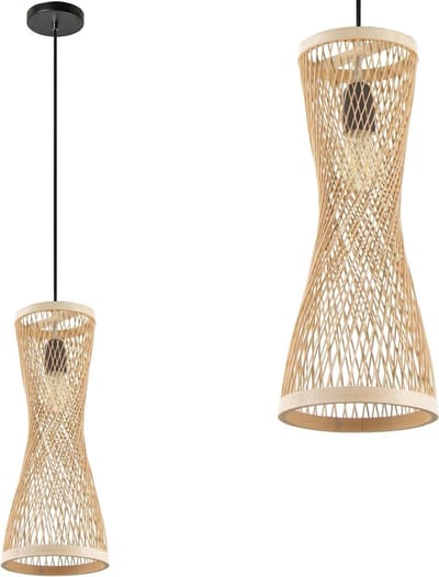 Toolight App1637-1Cp Hanglamp Beige 14X14X42Cm