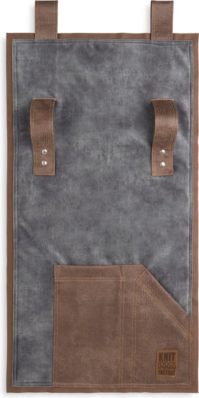 Knit Factory Dax Pocket - Wandkleed - Armleuning Organizer - Opbergzak voor bank - Antraciet - 100x50 cm