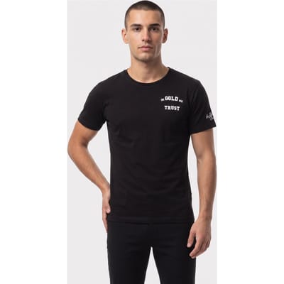 In Gold We Trust Paint T-shirt Black Size: L | T-Shirts Outlet | Unisex | Zwart