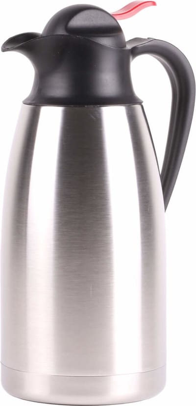Benson Thermoskan - 1.1 liter - RVS - koffiekan / theekan - zilver