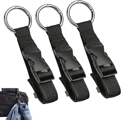 Verstelbare Nylon Rugzakriem met Haak voor Koffer en Bagage - Ideaal voor Reizen, Kamperen en Outdoor Activiteiten