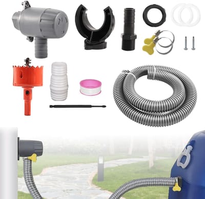 HEZIVO® Regenton Vulautomaat - Regenwaterverzamelaar - Met 1m Slang - 75-110 mm