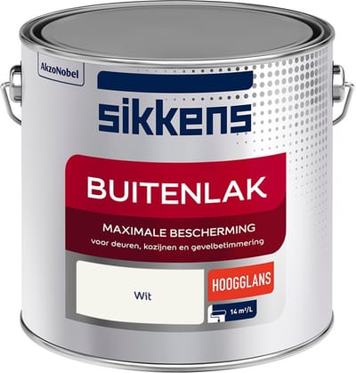 Sikkens - Buitenlak Hoogglans - Wit - Mengverf - 2,5 L