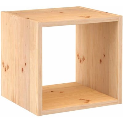 Astigarraga Vakkenkast - Open kubus kast - 36x36cm - Massief hout - 100% PEFC dennenhout