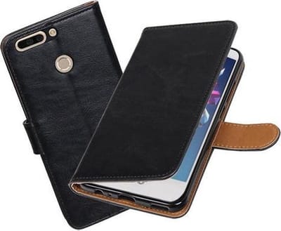 BestCases.nl Huawei Honor 8 Pro / V9 Pull-Up booktype hoesje Zwart