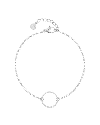 Mint15 Armband 'Infinity Ring' - Zilverkleur RVS/Stainless Steel