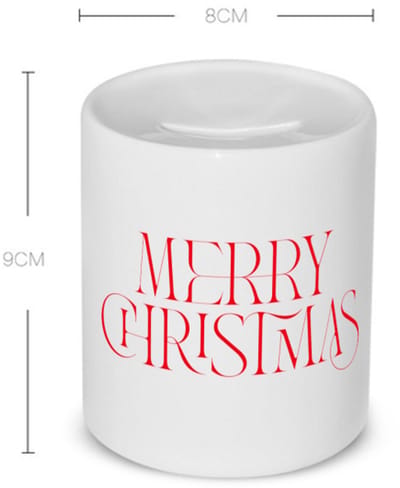 Akyol - kerst merry christmas Spaarpot - Kerstmis - kerst beker - winter - kerst - christmas - kerst cadeau - 350 ML inhoud