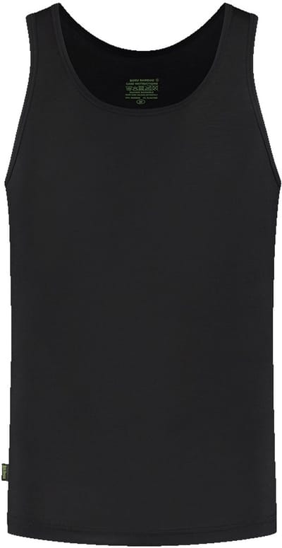 Boru Bamboo - Onderhemd - Zwart - M - Heren Singlet - Aansluitend - Ademend - Anti-Zweet - 2313