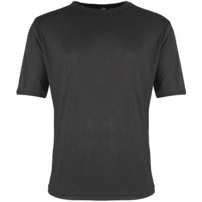 Warrior Heren thermisch T-shirt met korte mouwen (Zwart)