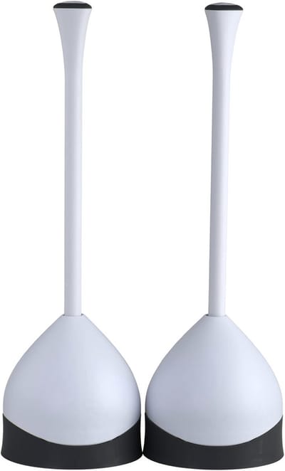 Toilet Plunjer met Opbergcaddy - Ergonomische Handgreep en Eenvoudige Opslag