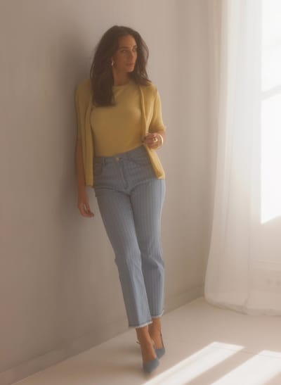 YEST Manuela - Raffia Yellow - maat 34