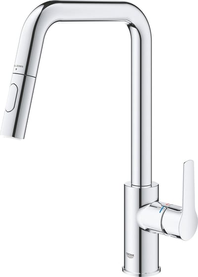 GROHE QuickFix Start eengreepsmengkraan - Uittrekbaar - Twee straalsoorten - Chroom