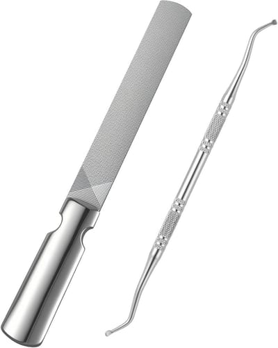 Professionele RVS Vijl voor Nagels - Ideaal voor Ingegroeide Nagels, Manicure en Pedicure Accessoires, Duurzaam en Nauwkeurig Gebruik Thuis