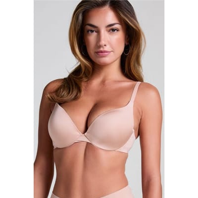 Hunkemöller Dames Lingerie Voorgevormde push-up beugel bh Smooth - Beige - maat A80