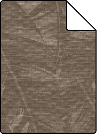 Proefstaal Origin Wallcoverings behang bananenbladeren bruin - 26.5 x 21 cm - 348056-S