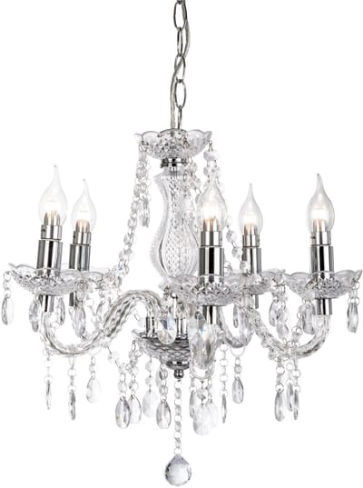Globo - hanglamp - MARIE - chroom - metaal - Ø 48cm - E14 - 15100501