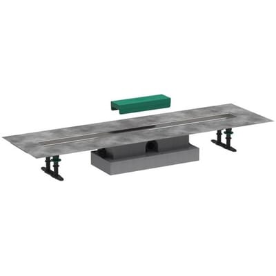 Hansgrohe uBox universal - Complete set voor vlakke installatie 90 cm douchegoten, rvs 56019180