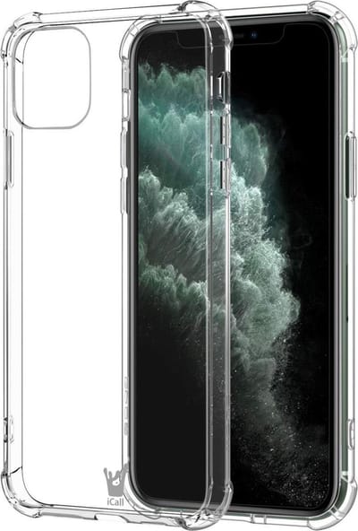 Hoesje geschikt voor iPhone 11 Pro - Anti Shock Proof Siliconen Back Cover Case Hoes Transparant