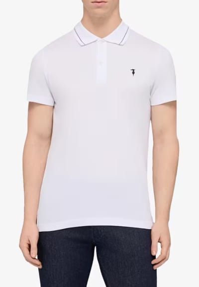 Trussardi regelmatig polo-piquet