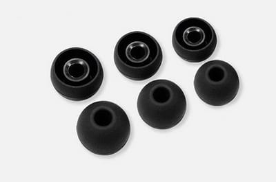 Knaak Soft Siliconen Oordopjes - Oorkussen - Cover - Vervanging - 12 stuks - Zwart - Maat: S/M/L