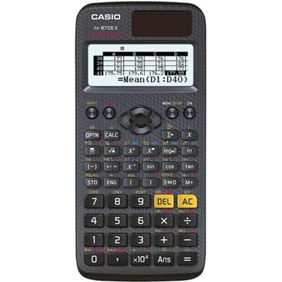 Casio FX-87DEX Technische rekenmachine Zwart Aantal displayposities: 16 werkt op zonne-energie, werkt op batterijen (b x h x d) 77 x 11 x 166 mm