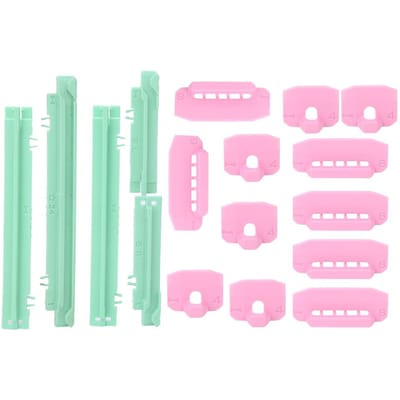 17 pièces Motif Cam L Cames Chariot de Dentelle Pièces de Rechange pour Accessoires Machine à Tricoter Brother pink