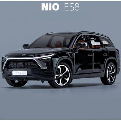 1:24 Nio Es8 SUV Alliage Nouvelle Énergie Modèle de Voiture Diecasts Véhicules Jouets en Métal Modèle de Voiture Son et Lumière de Simulation Jouets pour Enfants Cadeau