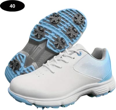 Nivard Golfschoenen Dames- Sneakers - Golfkleding - Golfschoenen Antislip - Waterdicht - Golfen - Licht Blauw - Maat 40