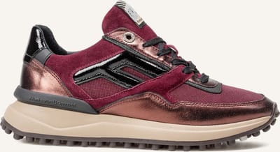 Floris Van Bommel Sfw-10170 Noppi Sneakers - Textiel - Dames - Rood - Maat 39