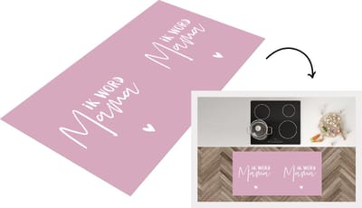 Keukenloper - Loper keuken - Ik word mama - Spreuken - Mama - Quotes - 120x60 cm - Keukenloper vinyl