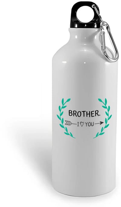 Hacebo® - brother I love you waterfles - Broer - de liefste broer - verjaardag - cadeautje voor broer - broer artikelen - kado - geschenk - water fles - 400ML