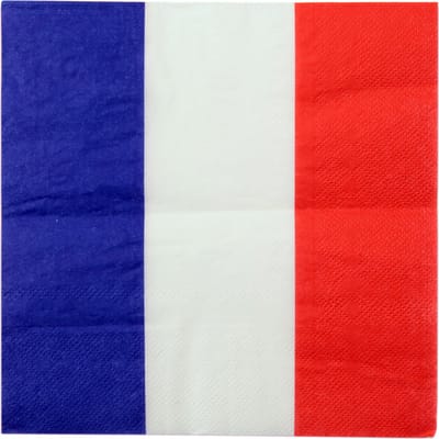 SANTEX - 20 Franse papieren servetten 33 x 33 cm