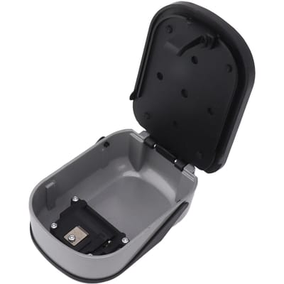 Sleutelkluis Veiligheid Wandmontage Waterdicht Wachtwoord Combinatieslot Opbergdoos voor Huis Sleutel Flash Zilver black