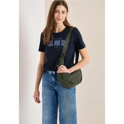 Basic shirt met print aan de voorkant