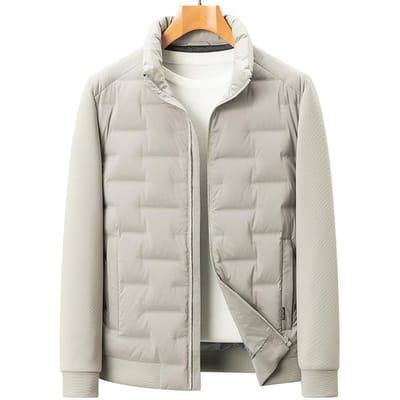 Donzen Jas Witte Eendendons Lichtgewicht Herenjas Winter Nieuw Revers Heren Casual Warme Donzen Jas XL white