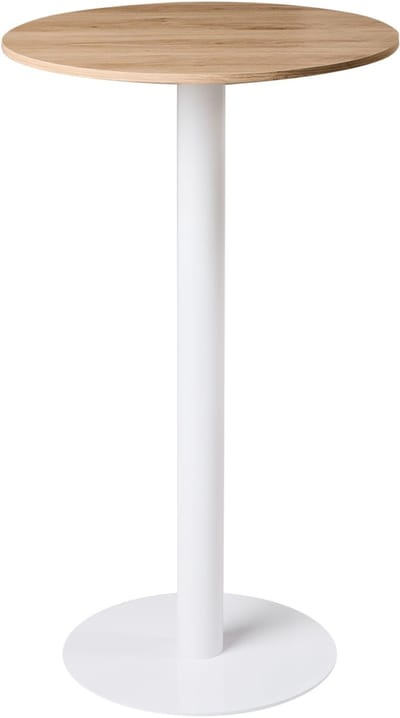 MORELLA - Statafel - Lichtbruin/Wit - 60 cm - MDF