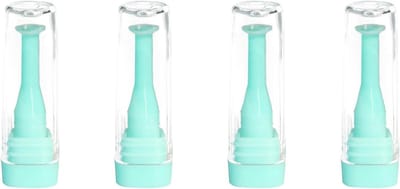 Pack van 4 Contactlenzen Insertor - Contactlens Verwijderaar - Contactlens Vacuüm Cleaner - Siliconen Basis - Transparant Pakket voor Zachte en Harde Lensen - Veilig en Hygiënisch Lensbeheer onderweg