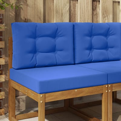 vidaXL - Buitenbankkussen - Polyester - Koninklijk - Blauw - 60 - x - 60 - cm